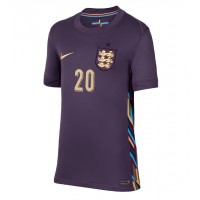 Camiseta Inglaterra Jarrod Bowen #20 Segunda Equipación Replica Eurocopa 2024 para mujer mangas cortas